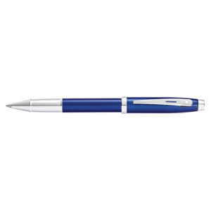 Sheaffer 100 9339 Glossy Blue Lacquer With Chrome Plated Trim Rollerball Pen