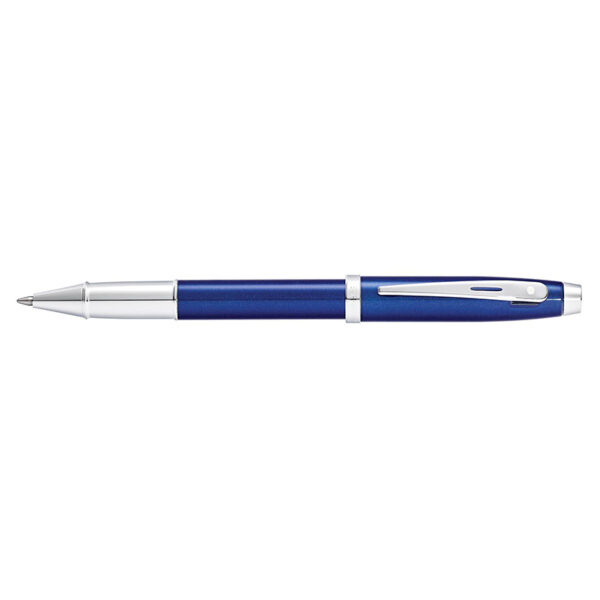 Sheaffer 100 9339 Glossy Blue Lacquer With Chrome Plated Trim Rollerball Pen