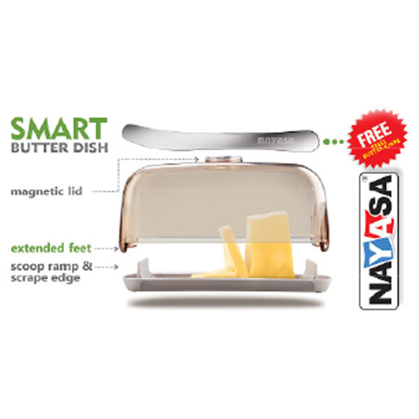 SMART BUTTER DISH WITH SS KNIFE - Image 2